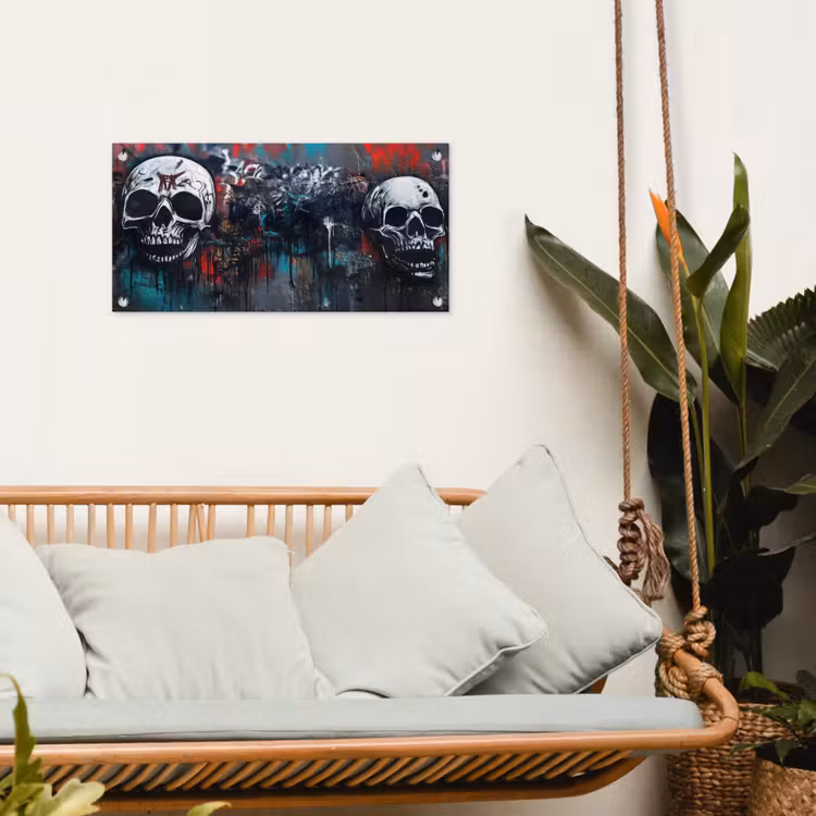 Tuinposter - Schedels - Graffiti - Abstract — 5