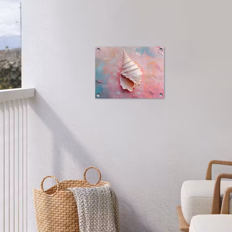 Tuinposter - Schelp - Pastel - Pink — 3