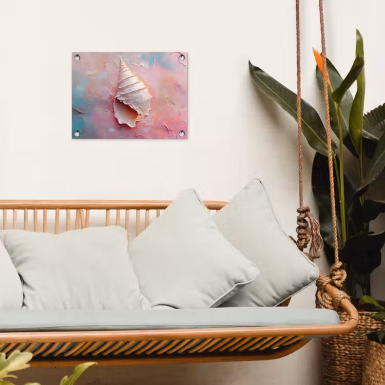 Tuinposter - Schelp - Pastel - Pink — 5