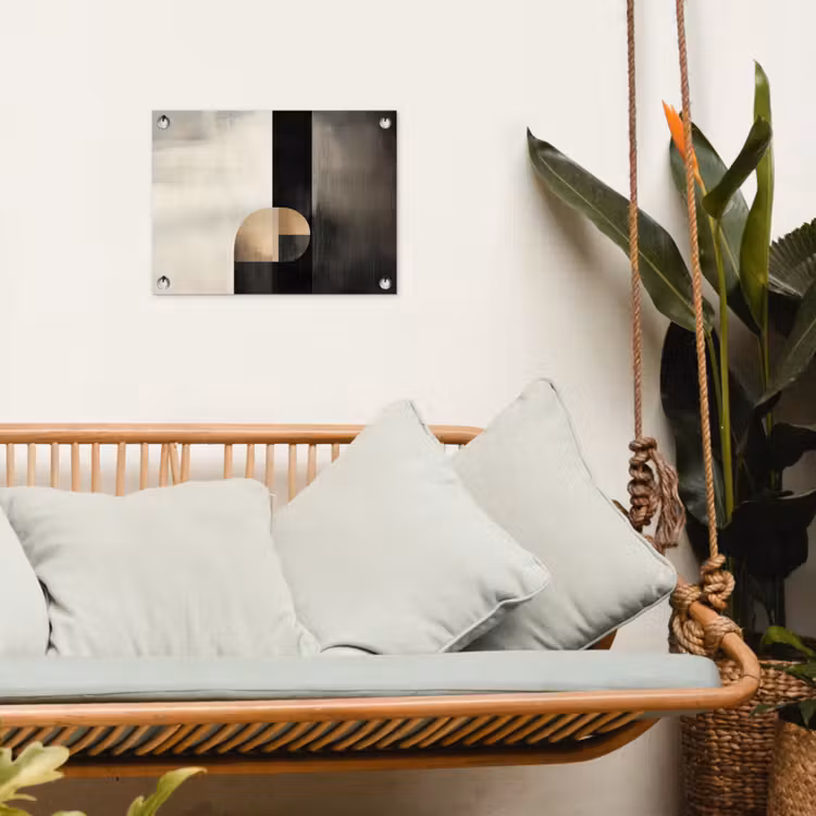 Tuinposter - Vormen - Modern - Zwart — 5