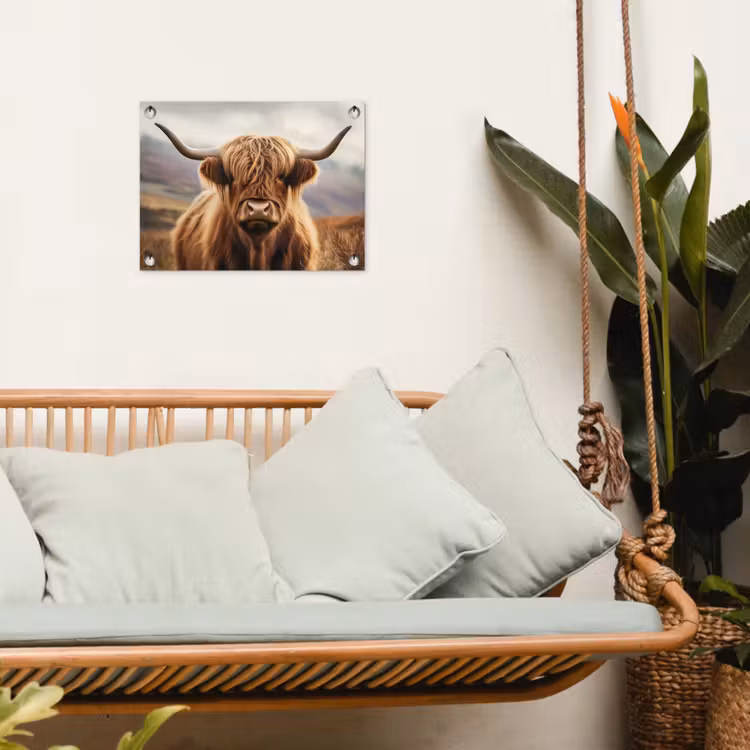 Tuinposter - Schotse hooglander - Landschap - Dier — 5