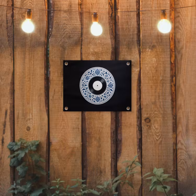Tuinposter - Vinyl - LP - Delfts Blauw - Muziek — 2