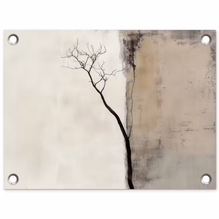 Tuinposter - Wabi sabi - Plant - Beige — 1