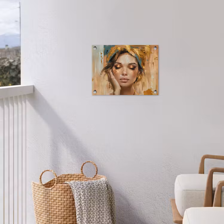 Tuinposter - Vrouwen - Portret - Luxe - Goud — 3