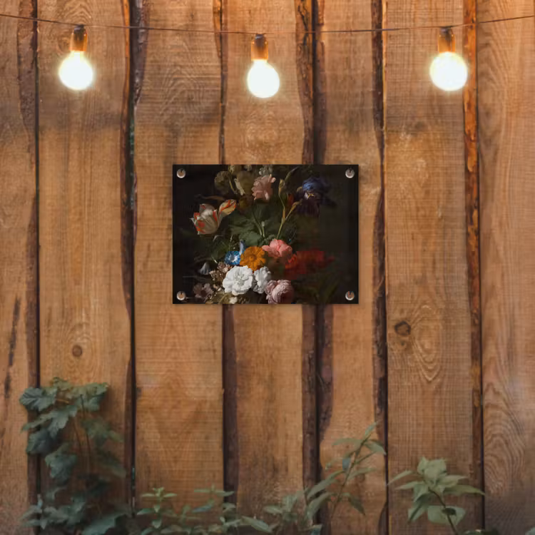 Tuinposter - Vaas met bloemen - Schilderij van Rachel Ruysch — 2