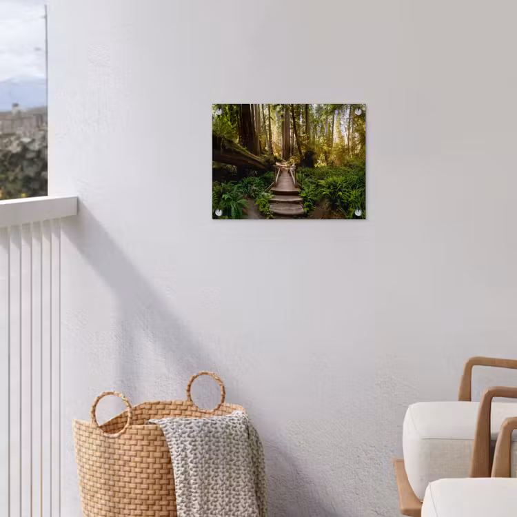 Tuinposter - Verloren Brug in het Woud — 3