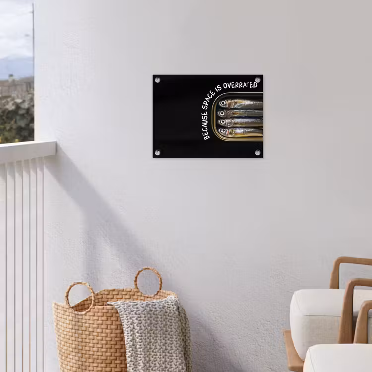 Tuinposter - Sardines - Tekst - Vis - Blik — 3