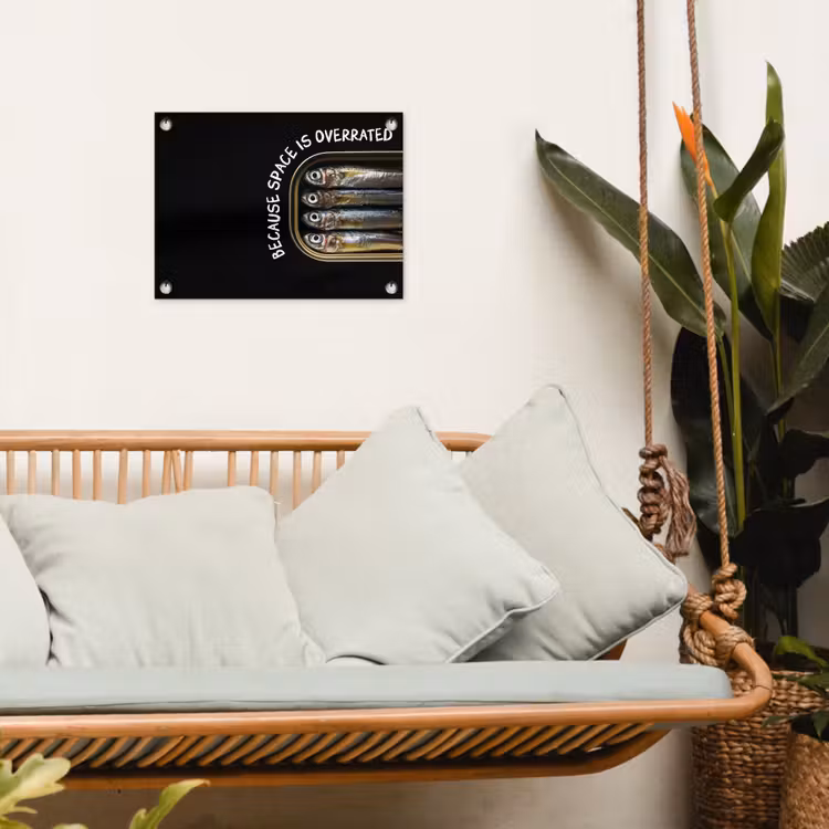 Tuinposter - Sardines - Tekst - Vis - Blik — 5