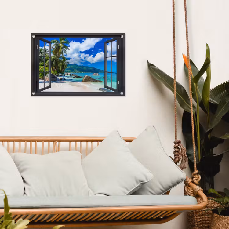 Tuinposter - Tropisch strandzicht — 5