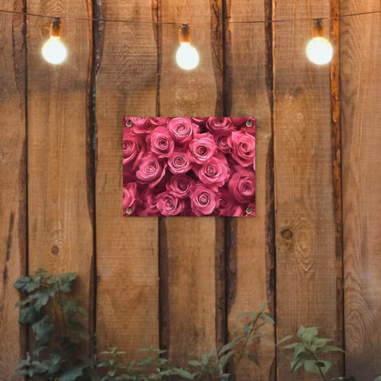 Tuinposter - Rozen - Pink - Bloem — 2
