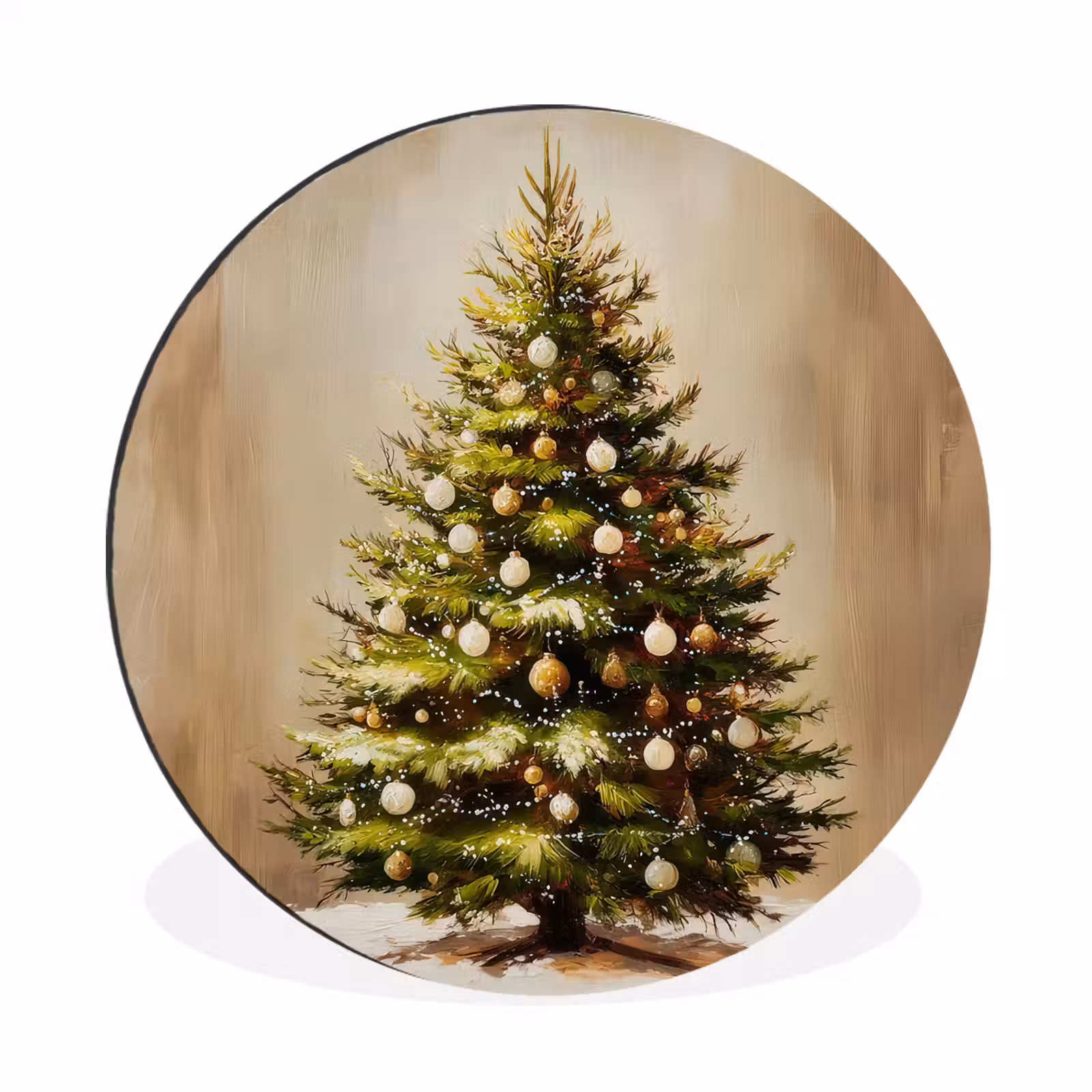 Wandcirkel - Aluminium - Kerst - Sfeer - Groen — 1