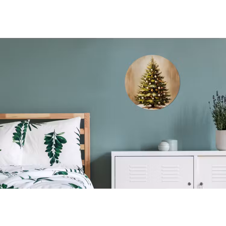 Wandcirkel - Aluminium - Kerst - Sfeer - Groen — 4