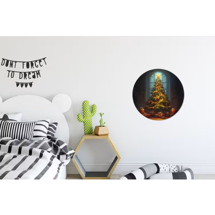 Wandcirkel - Aluminium - Kerstboom - Cadeau - Kerst - Winter — 5