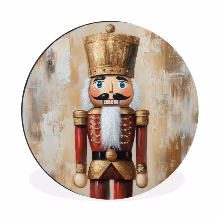 Wandcirkel - Aluminium - Kerst - Poppetje - Abstract — 1