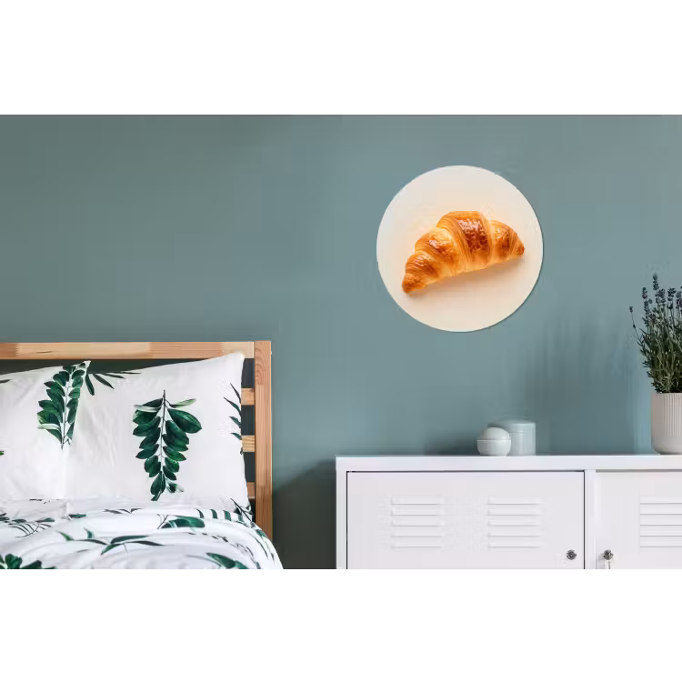 Wandcirkel - Aluminium - Croissant - Brood - Beige — 4