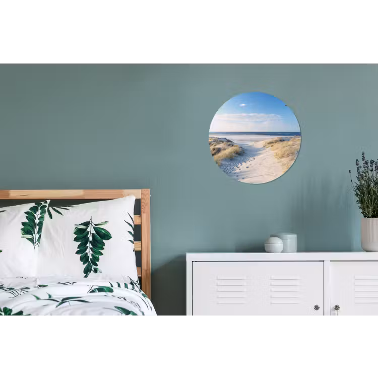 Wandcirkel - Aluminium - Duin - Meeuw - Strand - Zee - Zon — 4