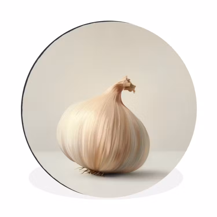 Wandcirkel - Aluminium - Knoflook - Natuurlijk - Beige — 1