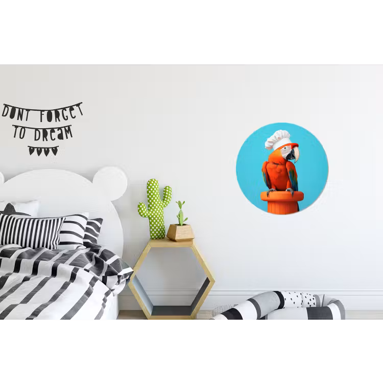 Wandcirkel - Aluminium - Ara - Koksmuts - Sokkel - Grappig — 5