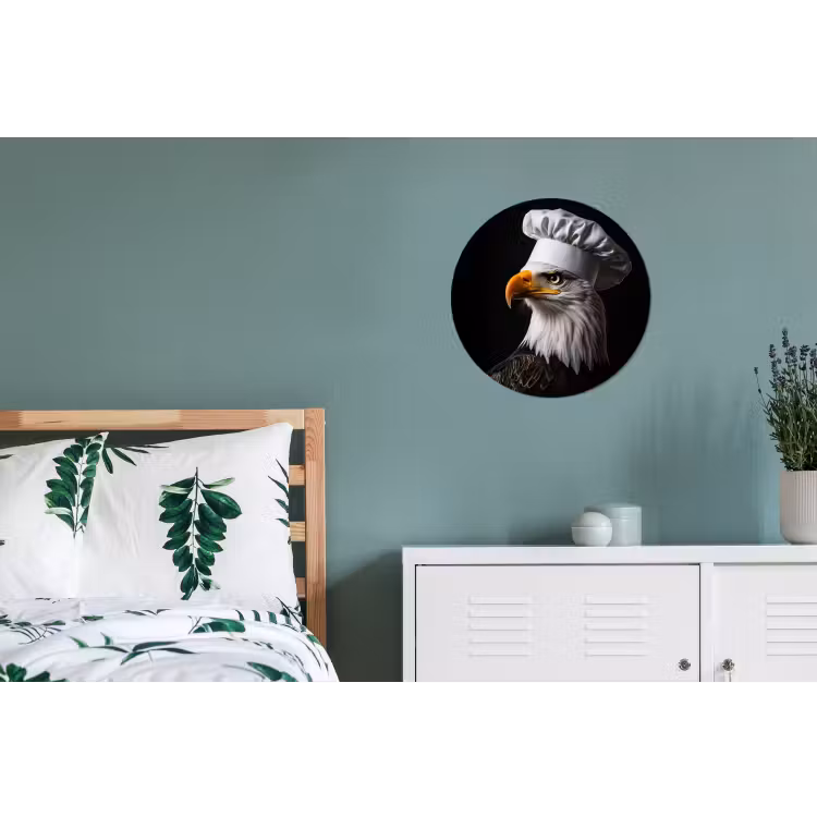 Wandcirkel - Aluminium - Arend -Amerika - Koksmuts - Vogel - Stoer — 4