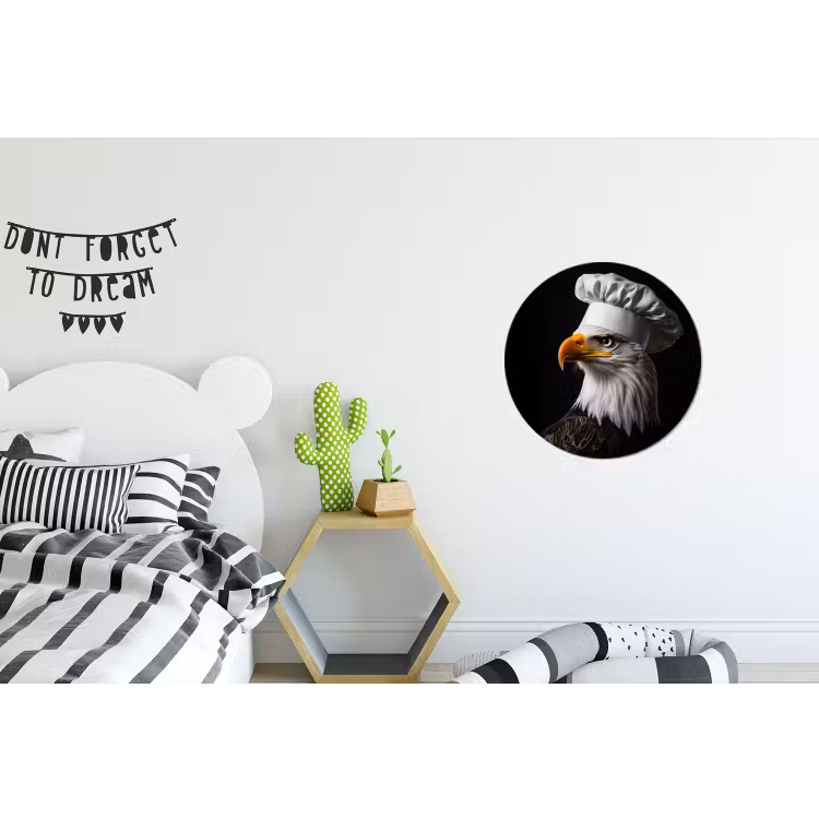 Wandcirkel - Aluminium - Arend -Amerika - Koksmuts - Vogel - Stoer — 5