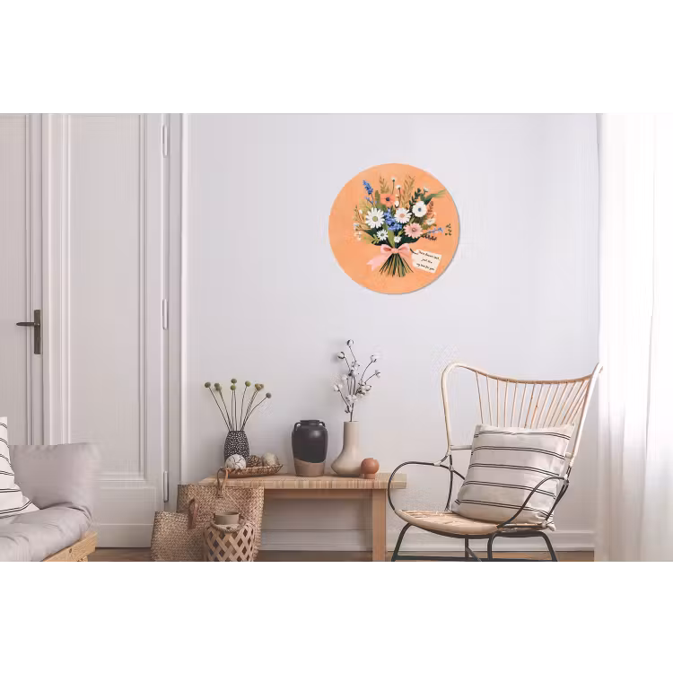 Wandcirkel - Aluminium - Boeket - Strikje - Quote — 2
