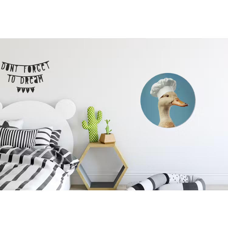 Wandcirkel - Aluminium - Eend - Koksmuts - Cute - Vogel — 5
