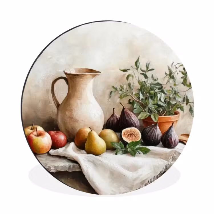 Wandcirkel - Aluminium - Fruit - Kruiden - Landelijk — 1