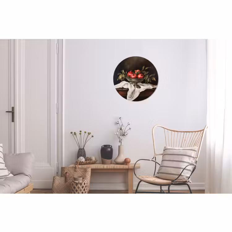 Wandcirkel - Aluminium - Granaatappels - Klassiek - Vintage — 2