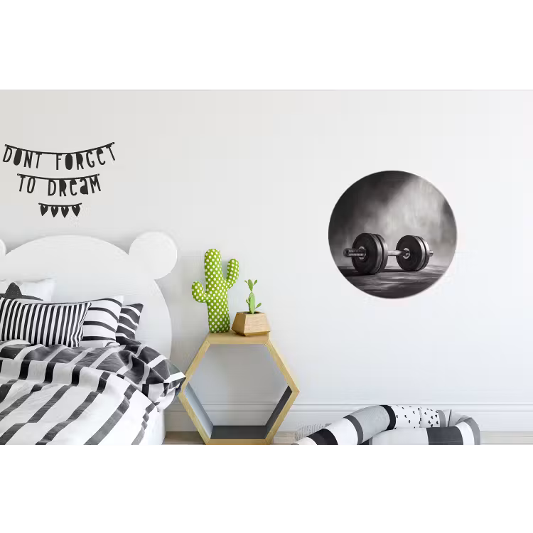 Wandcirkel - Aluminium - Halter - Gewichten - Zwart — 5