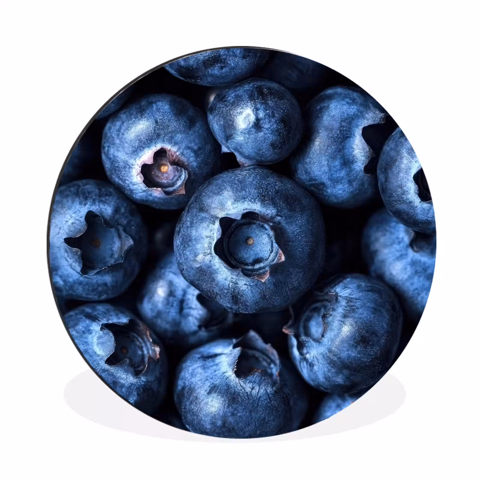 Wandcirkel - Aluminium - Bessen - Blauw - Fruit — 1