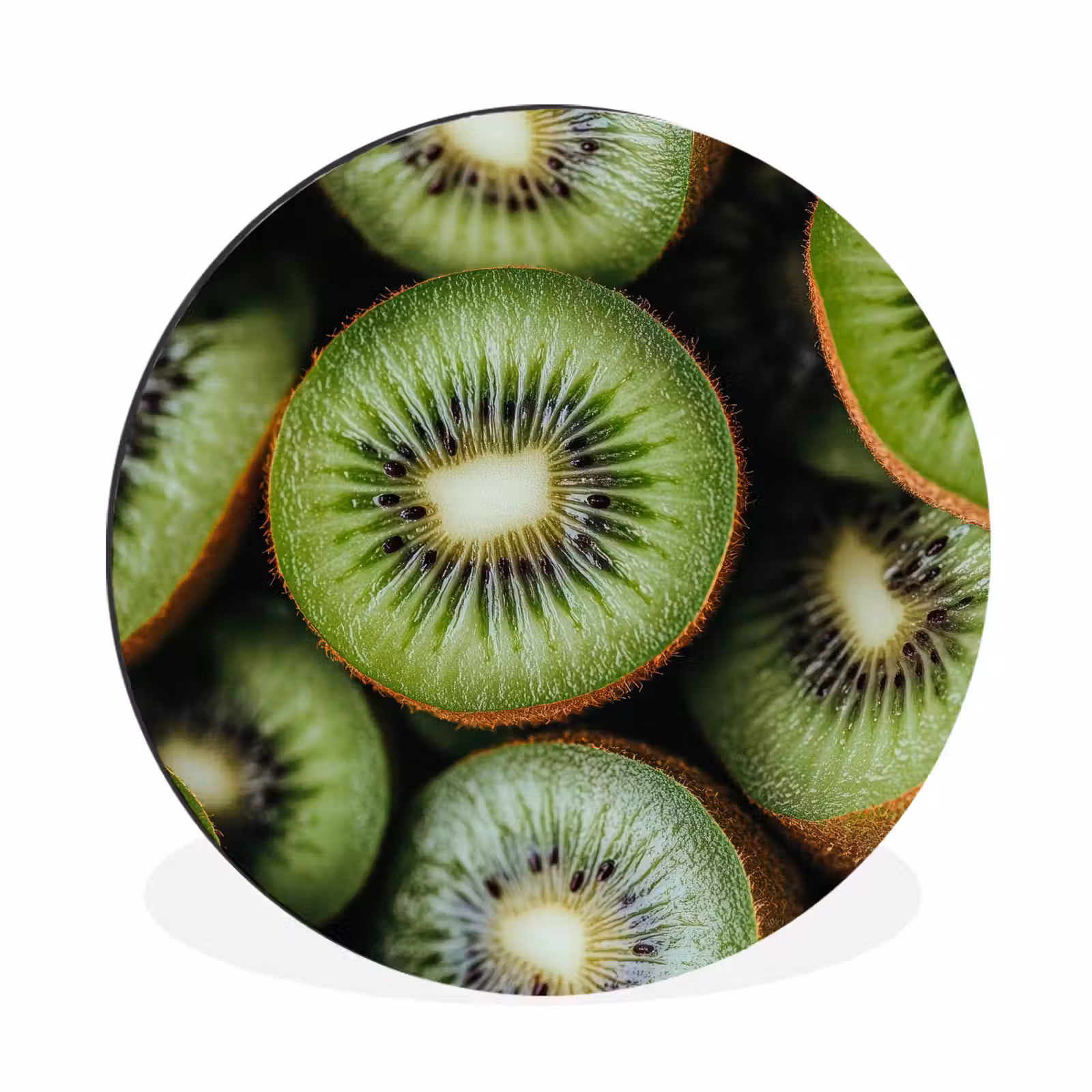 Wandcirkel - Aluminium - Kiwi - Fruit - Groen — 1