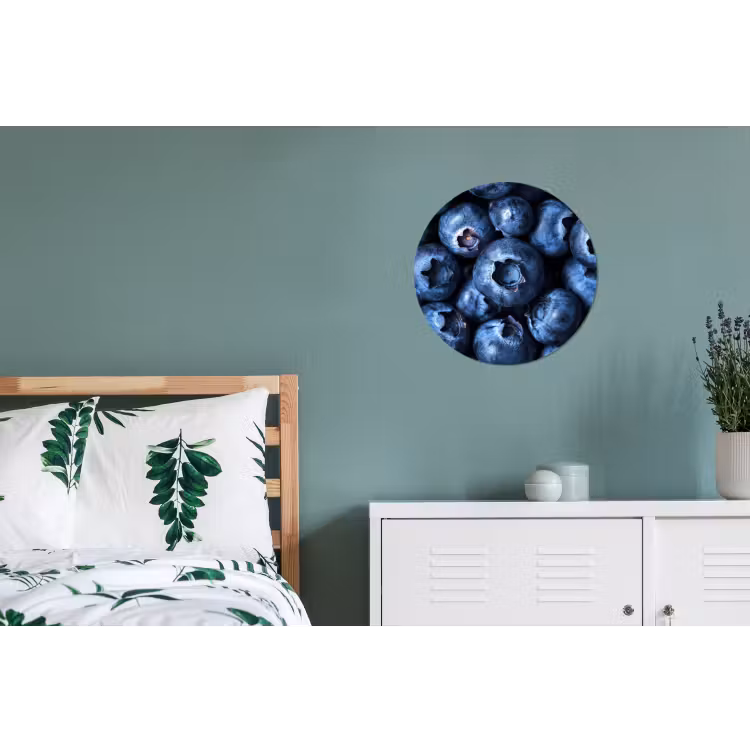 Wandcirkel - Aluminium - Bessen - Blauw - Fruit — 4