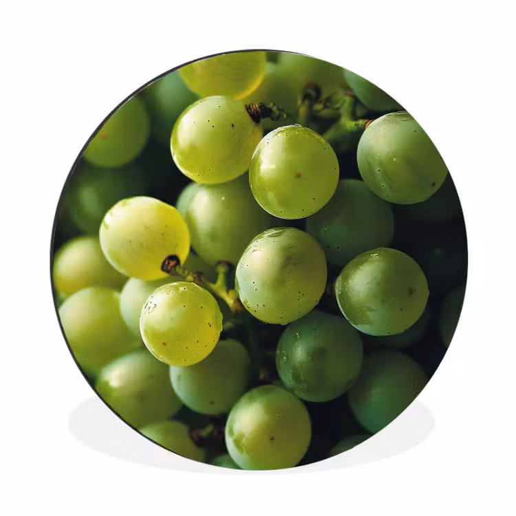 Wandcirkel - Aluminium - Druiven - Tros - Groen — 1