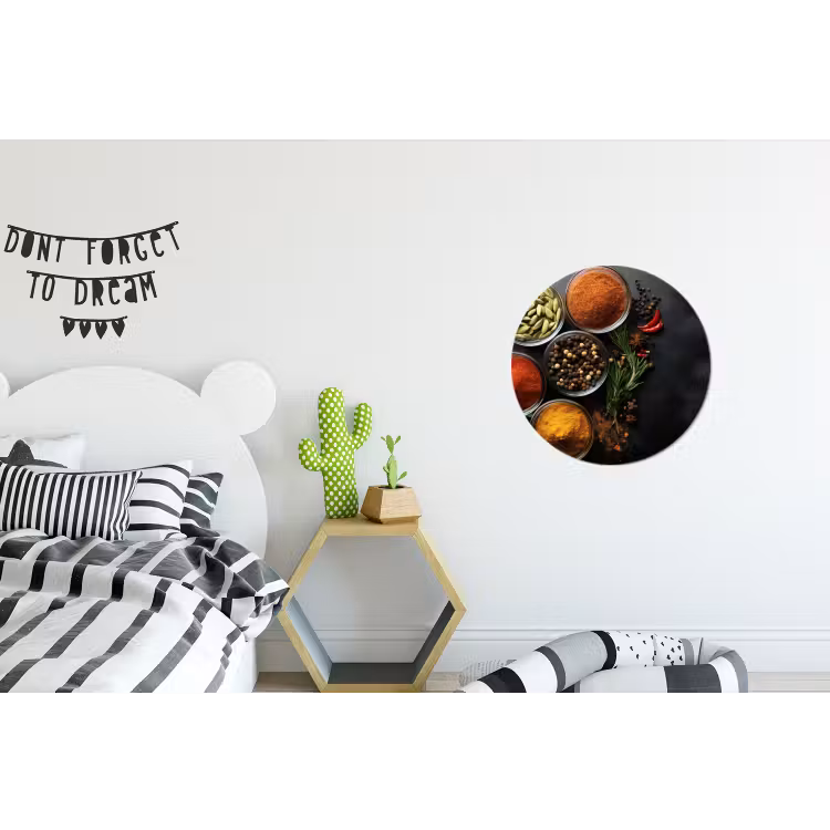 Wandcirkel - Aluminium - Glazen - Bakjes - Blaadjes - Kruiden — 5