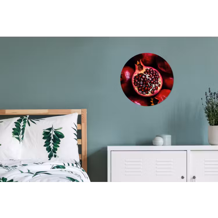 Wandcirkel - Aluminium - Granaatappel - Rood - Fruit — 4