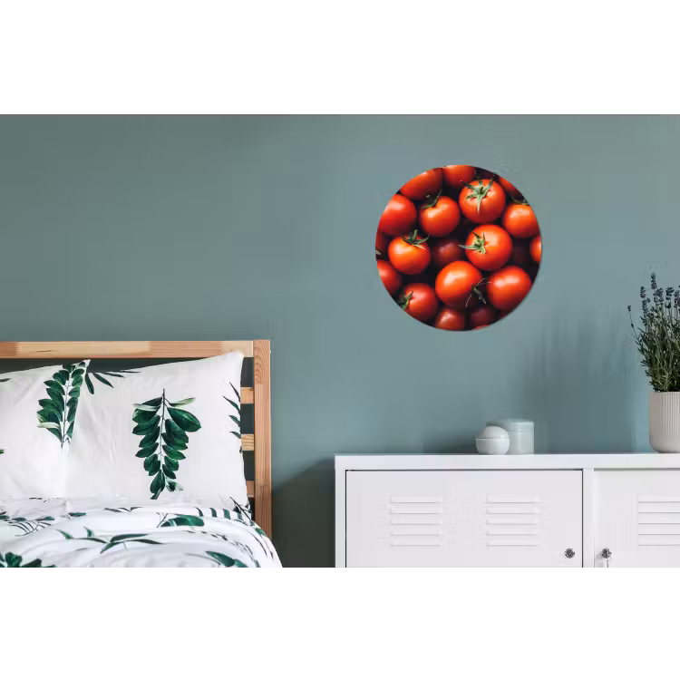 Wandcirkel - Aluminium - Groente - Rood - Tomaten — 4