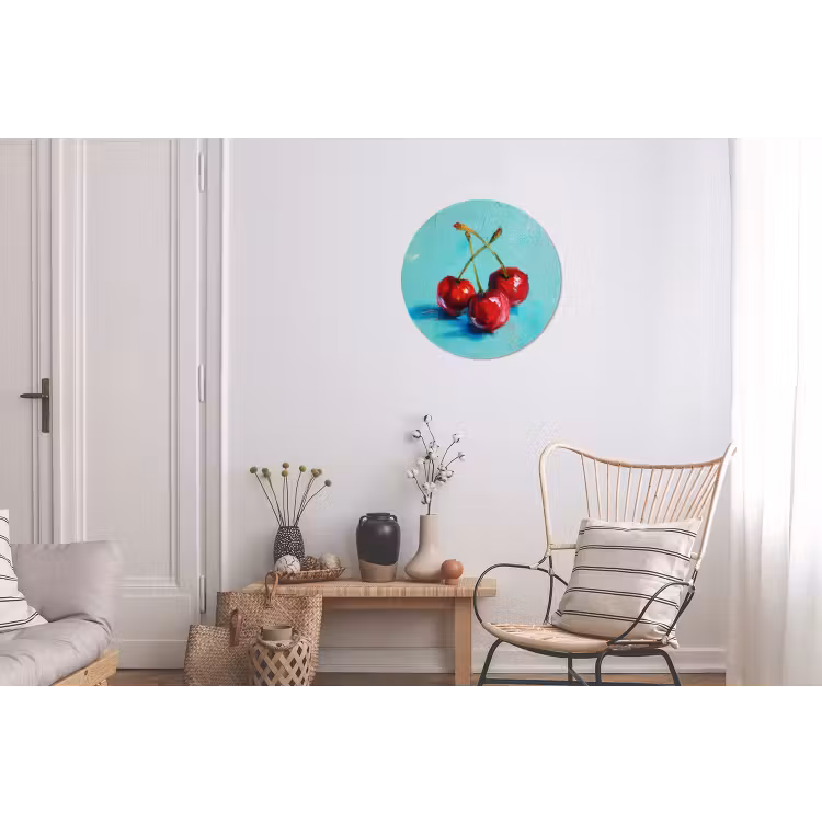 Wandcirkel - Aluminium - Kersen - Rood - Drie - Geverfd — 2