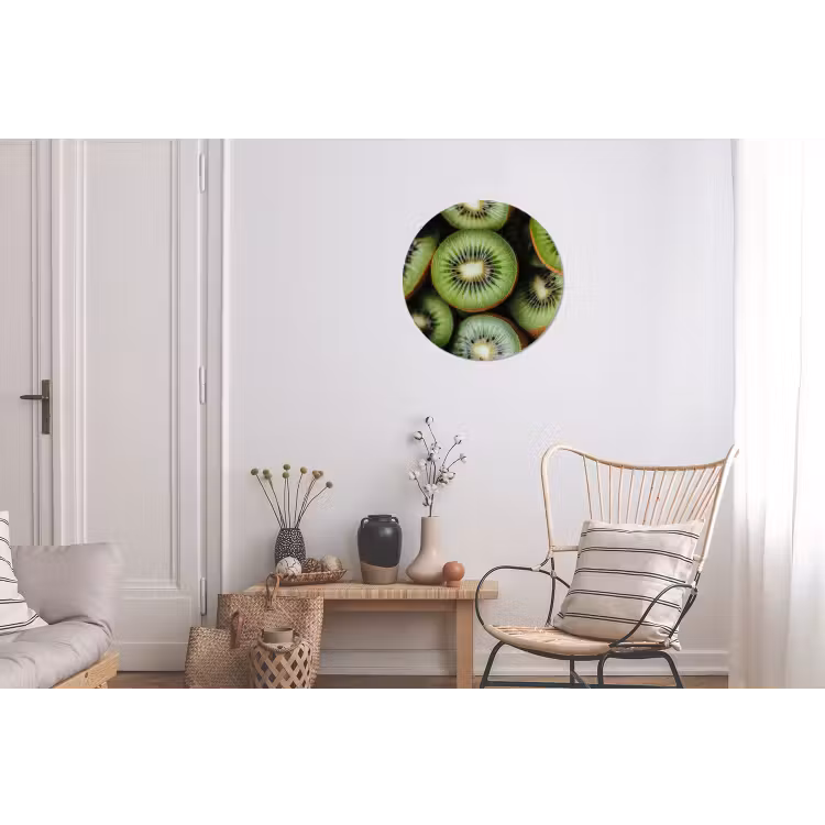 Wandcirkel - Aluminium - Kiwi - Fruit - Groen — 2