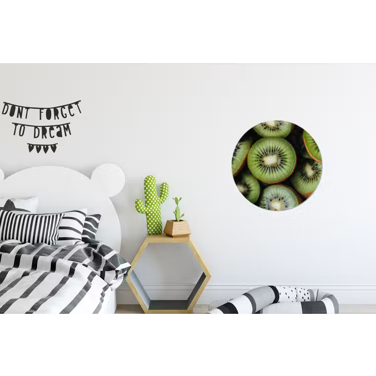Wandcirkel - Aluminium - Kiwi - Fruit - Groen — 5