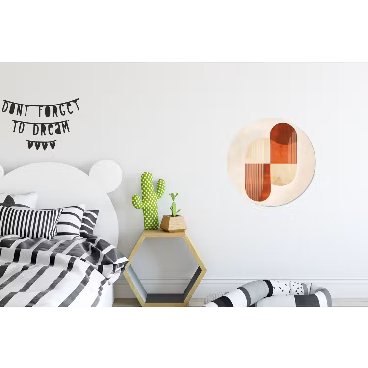 Wandcirkel - Aluminium - Bogen - Beige - Vormen — 5