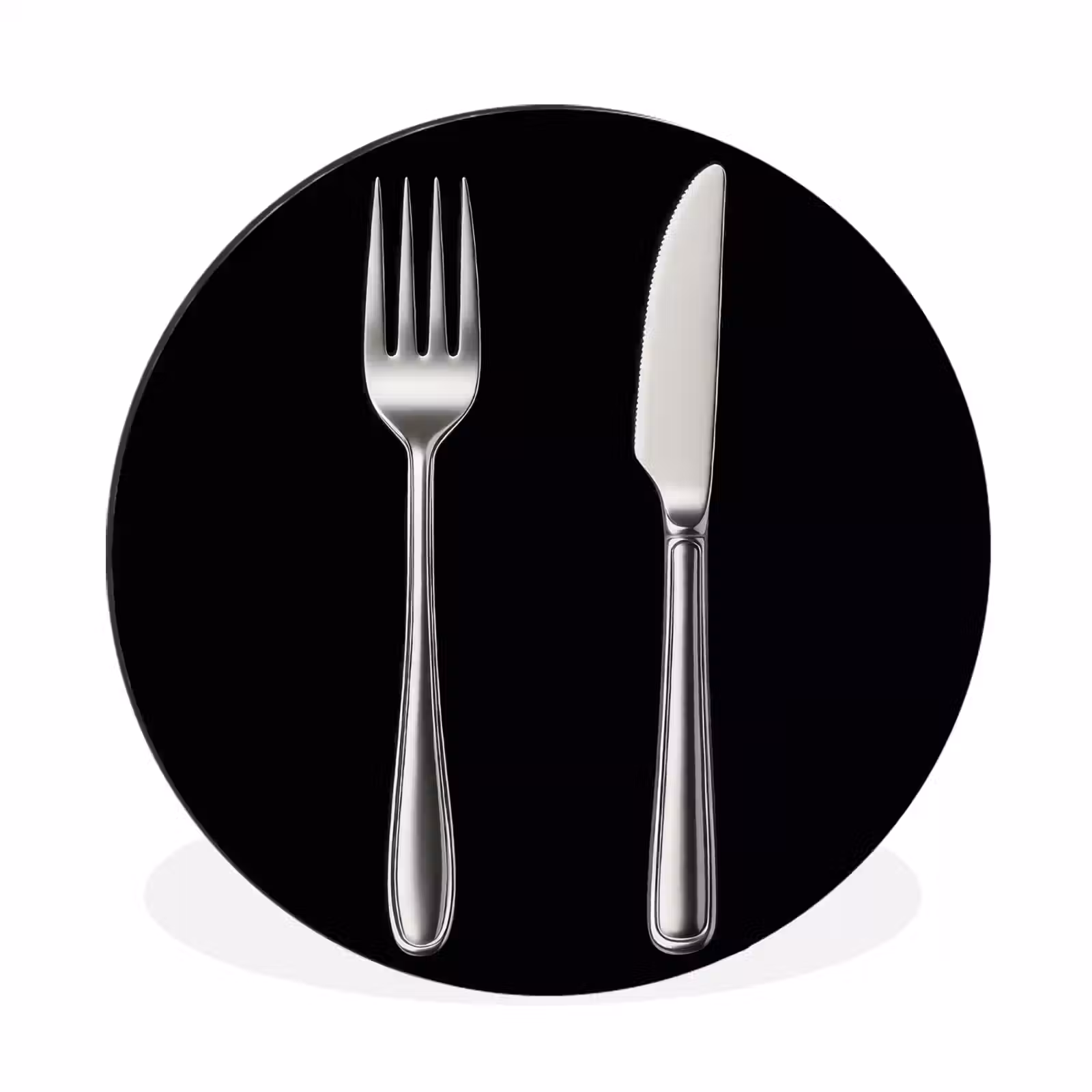 Wandcirkel - Aluminium - Bestek - Klassiek - Elegant — 1