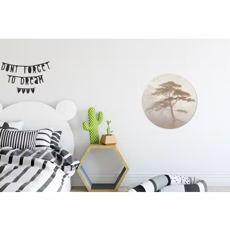 Wandcirkel - Aluminium - Boom - Oosterse stijl - Landschap — 5