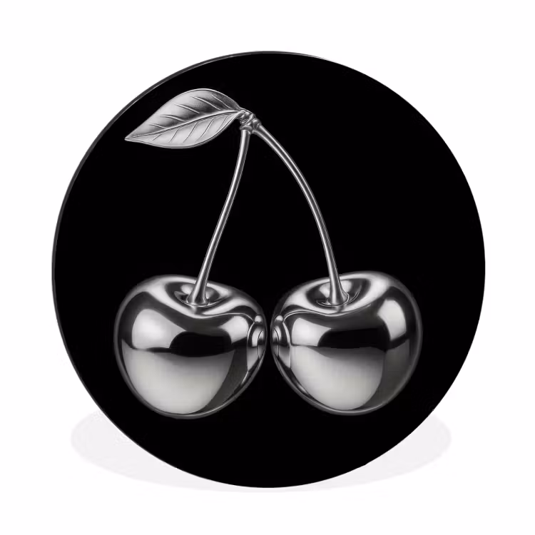 Wandcirkel - Aluminium - Kers - Luxueus - Metallic — 1