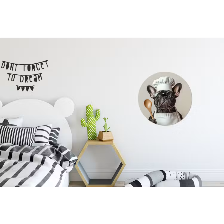 Wandcirkel - Aluminium - Bril - Hond - Kok — 5