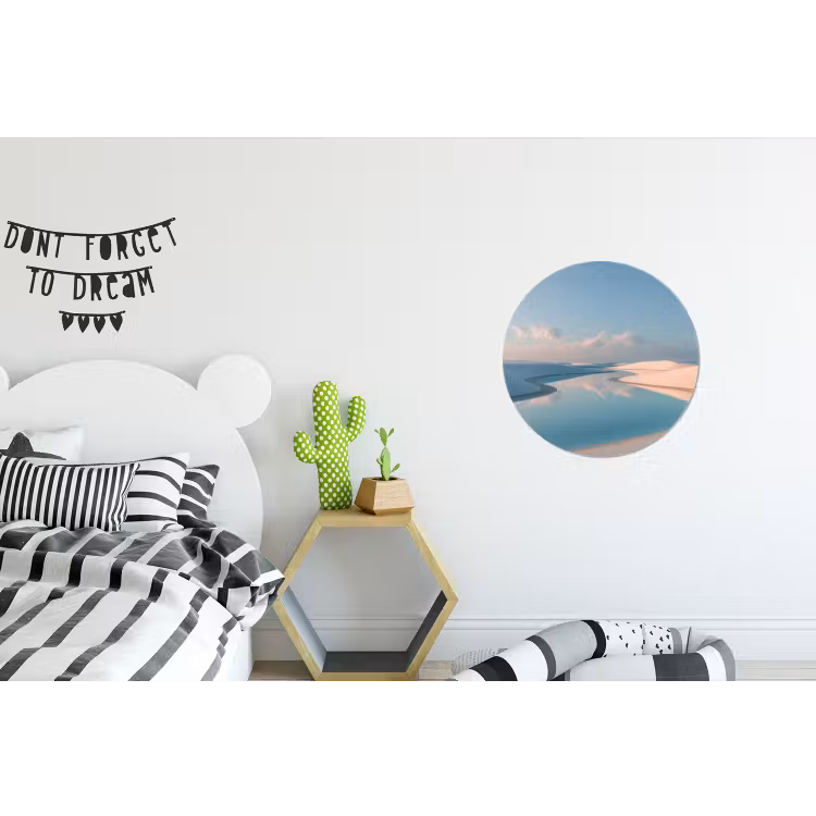 Wandcirkel - Aluminium - Duinen - Waterplas - Oneindige rust — 5