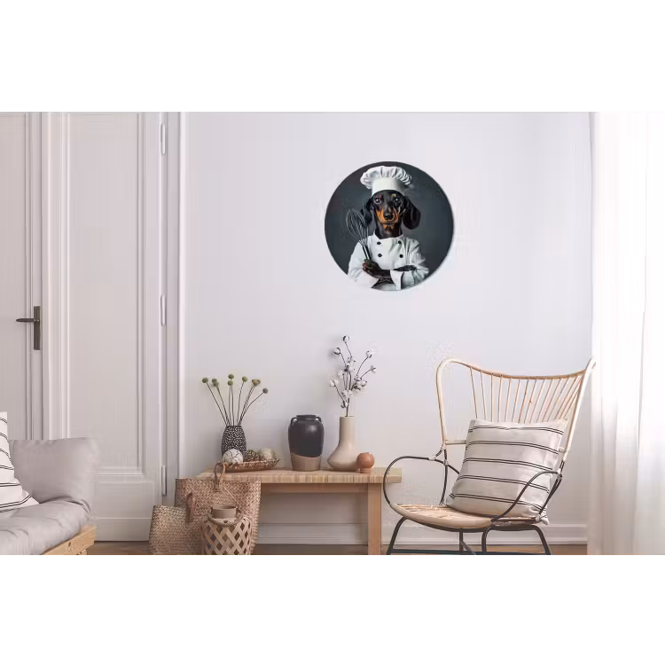 Wandcirkel - Aluminium - Hond - Garde - Kok — 2