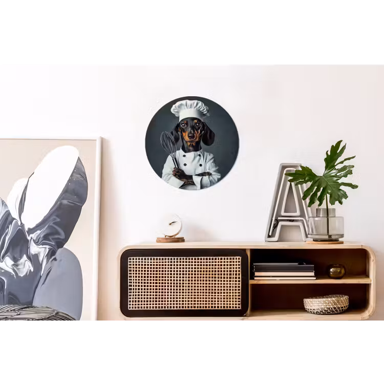 Wandcirkel - Aluminium - Hond - Garde - Kok — 3
