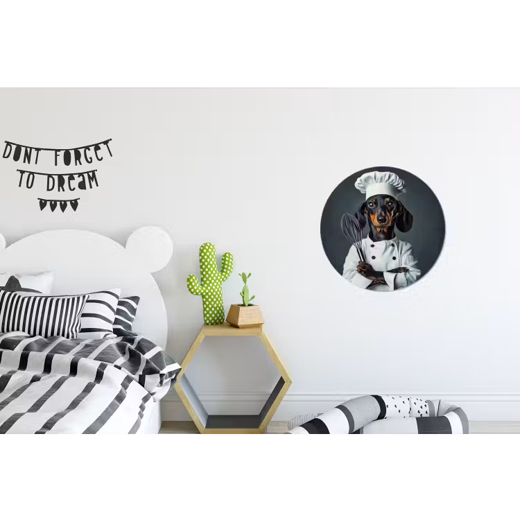 Wandcirkel - Aluminium - Hond - Garde - Kok — 5