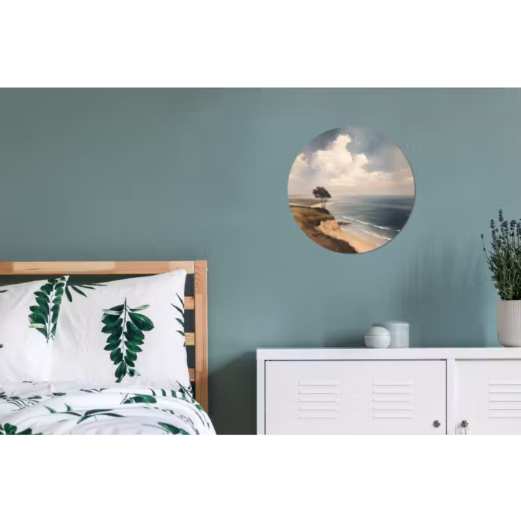 Wandcirkel - Aluminium - Klif - Zee - Boom — 4