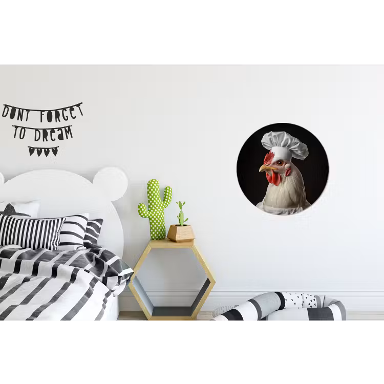 Wandcirkel - Aluminium - Kok - Rood - Kip — 5